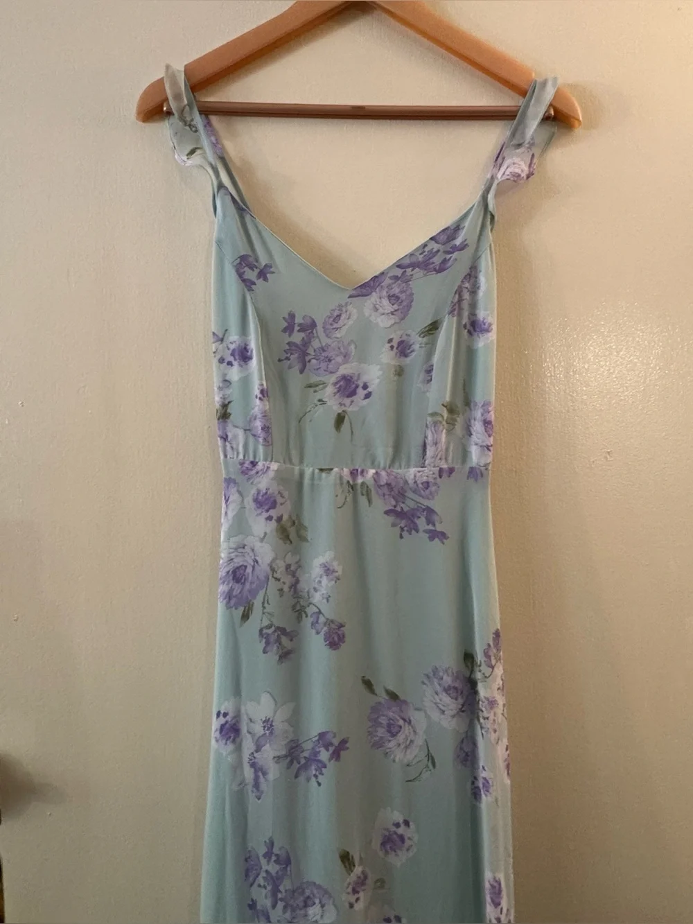 Lulus Meteoric Rise Sage Green Floral Print Maxi Dress Small